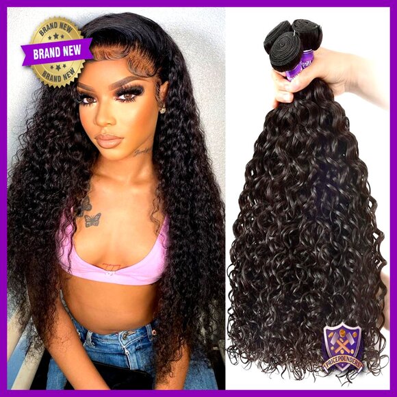 Brazilian Virgin Hair Extensions Water Wave 3 Bundles 18 20 22